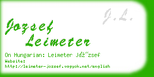 jozsef leimeter business card